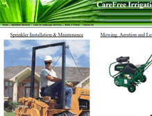 Tablet Screenshot of carefreeirrigation.com
